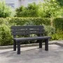Banco de jardín polipropileno gris antracita 110x52x71 cm de vidaXL, Bancos de jardín - Ref: Foro24-4009380, Precio: 134,10 €...