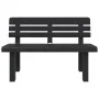 Banco de jardín polipropileno gris antracita 110x52x71 cm de vidaXL, Bancos de jardín - Ref: Foro24-4009380, Precio: 134,10 €...
