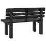 Banco de jardín polipropileno gris antracita 110x52x71 cm de vidaXL, Bancos de jardín - Ref: Foro24-4009380, Precio: 134,10 €...