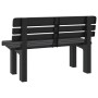 Banco de jardín polipropileno gris antracita 110x52x71 cm von vidaXL, Gartenbänke - Ref: Foro24-4009380, Preis: 138,27 €, Rab...