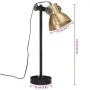 Lámpara de escritorio latón vintage 25 W E27 15x15x55 cm by vidaXL, Lamps - Ref: Foro24-371849, Price: 62,64 €, Discount: %