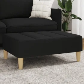 Fußstütze aus schwarzem Stoff 77x55x31 cm von vidaXL, Osmanen - Ref: Foro24-4007391, Preis: 67,40 €, Rabatt: %