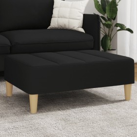 Reposapiés de tela negro 77x55x31 cm de vidaXL, Otomanas - Ref: Foro24-4007391, Precio: 68,33 €, Descuento: %