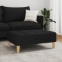Reposapiés de tela negro 77x55x31 cm by vidaXL, Ottomans - Ref: Foro24-4007391, Price: 68,33 €, Discount: %