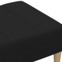 Reposapiés de tela negro 77x55x31 cm by vidaXL, Ottomans - Ref: Foro24-4007391, Price: 68,33 €, Discount: %