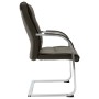 Silla de oficina voladiza de cuero sintético gris de vidaXL, Sillas de oficina - Ref: Foro24-289342, Precio: 142,21 €, Descue...