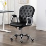 Drehbarer Bürostuhl aus schwarzem Kunstleder von vidaXL, Bürostühle - Ref: Foro24-289363, Preis: 119,06 €, Rabatt: %