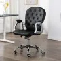 Silla de oficina giratoria de cuero sintético negro de vidaXL, Sillas de oficina - Ref: Foro24-289363, Precio: 117,15 €, Desc...
