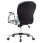 Drehbarer Bürostuhl aus schwarzem Kunstleder von vidaXL, Bürostühle - Ref: Foro24-289363, Preis: 119,06 €, Rabatt: %