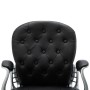 Silla de oficina giratoria de cuero sintético negro de vidaXL, Sillas de oficina - Ref: Foro24-289363, Precio: 118,98 €