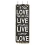 Perchero de pared LOVE LIFE con 6 ganchos 120x40 cm de vidaXL, Percheros para sombreros y abrigos - Ref: Foro24-245853, Preci...