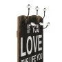 Perchero de pared LOVE LIFE con 6 ganchos 120x40 cm de vidaXL, Percheros para sombreros y abrigos - Ref: Foro24-245853, Preci...