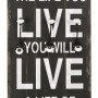 LOVE LIFE wall coat rack with 6 hooks 120x40 cm by vidaXL, Hat and coat racks - Ref: Foro24-245853, Price: 50,67 €, Discount: %