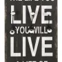 Perchero de pared LOVE LIFE con 6 ganchos 120x40 cm de vidaXL, Percheros para sombreros y abrigos - Ref: Foro24-245853, Preci...