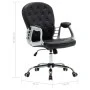 Silla de oficina giratoria de cuero sintético negro de vidaXL, Sillas de oficina - Ref: Foro24-289363, Precio: 117,15 €, Desc...