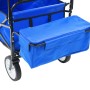 Carrito de mano plegable de acero con capota azul by vidaXL, Cargo forklifts - Ref: Foro24-147590, Price: 90,39 €, Discount: %