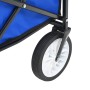 Carrito de mano plegable de acero con capota azul by vidaXL, Cargo forklifts - Ref: Foro24-147590, Price: 90,39 €, Discount: %