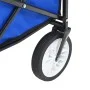 Faltbarer Handwagen aus Stahl mit blauem Verdeck. von vidaXL, Lastenstapler - Ref: Foro24-147590, Preis: 95,93 €, Rabatt: %