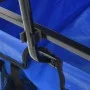 Carrito de mano plegable de acero con capota azul de vidaXL, Carretillas de carga - Ref: Foro24-147590, Precio: 95,90 €, Desc...