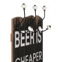 Perchero de pared con 6 ganchos 120x40 cm by vidaXL, Hat and coat racks - Ref: Foro24-245851, Price: 50,92 €, Discount: %