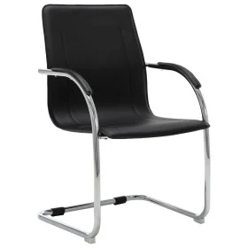 Schwarzer Freischwinger-Bürostuhl aus Kunstleder von vidaXL, Bürostühle - Ref: Foro24-289355, Preis: 94,85 €, Rabatt: %