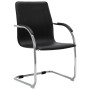 Schwarzer Freischwinger-Bürostuhl aus Kunstleder von vidaXL, Bürostühle - Ref: Foro24-289355, Preis: 105,10 €, Rabatt: %