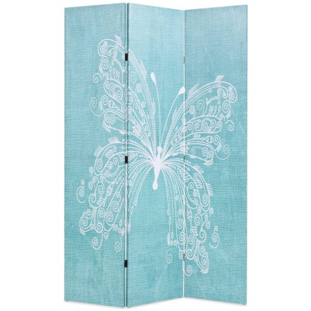 Faltbare Raumteiler 120x170 cm, blauer Schmetterling von vidaXL, Raumteiler - Ref: Foro24-245885, Preis: 90,70 €, Rabatt: %
