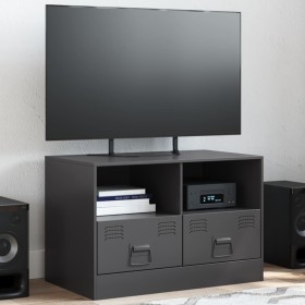 Mueble para TV de acero negro 67x39x44 cm de vidaXL, Muebles TV - Ref: Foro24-841739, Precio: 69,25 €, Descuento: %