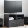 Fernsehmöbel aus schwarzem Stahl 67x39x44 cm von vidaXL, TV-Möbel - Ref: Foro24-841739, Preis: 69,25 €, Rabatt: %