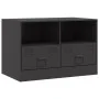 Fernsehmöbel aus schwarzem Stahl 67x39x44 cm von vidaXL, TV-Möbel - Ref: Foro24-841739, Preis: 68,57 €, Rabatt: %