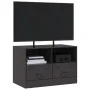 Fernsehmöbel aus schwarzem Stahl 67x39x44 cm von vidaXL, TV-Möbel - Ref: Foro24-841739, Preis: 68,57 €, Rabatt: %