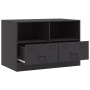 Fernsehmöbel aus schwarzem Stahl 67x39x44 cm von vidaXL, TV-Möbel - Ref: Foro24-841739, Preis: 69,25 €, Rabatt: %