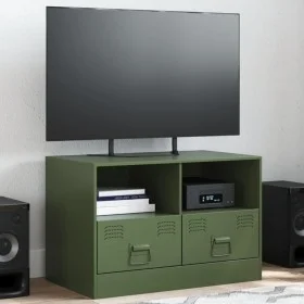Fernsehmöbel aus olivgrünem Stahl 67x39x44 cm von vidaXL, TV-Möbel - Ref: Foro24-841747, Preis: 72,36 €, Rabatt: %