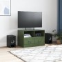 Fernsehmöbel aus olivgrünem Stahl 67x39x44 cm von vidaXL, TV-Möbel - Ref: Foro24-841747, Preis: 73,07 €, Rabatt: %