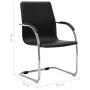 Black synthetic leather cantilever office chair by vidaXL, Office chairs - Ref: Foro24-289355, Price: 94,85 €, Discount: %