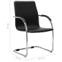 Schwarzer Freischwinger-Bürostuhl aus Kunstleder von vidaXL, Bürostühle - Ref: Foro24-289355, Preis: 105,10 €, Rabatt: %