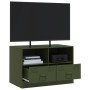 Fernsehmöbel aus olivgrünem Stahl 67x39x44 cm von vidaXL, TV-Möbel - Ref: Foro24-841747, Preis: 73,07 €, Rabatt: %