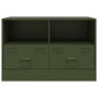 Fernsehmöbel aus olivgrünem Stahl 67x39x44 cm von vidaXL, TV-Möbel - Ref: Foro24-841747, Preis: 73,07 €, Rabatt: %