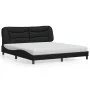 Bett mit schwarzer Kunstledermatratze 180x200 cm von vidaXL, Betten und Lattenroste - Ref: Foro24-3208738, Preis: 458,06 €, R...