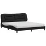 Bett mit schwarzer Kunstledermatratze 180x200 cm von vidaXL, Betten und Lattenroste - Ref: Foro24-3208738, Preis: 458,06 €, R...