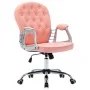 Silla de oficina giratoria de cuero sintético rosa de vidaXL, Sillas de oficina - Ref: Foro24-289361, Precio: 134,99 €, Descu...