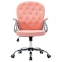 Drehbarer Bürostuhl aus rosafarbenem Kunstleder von vidaXL, Bürostühle - Ref: Foro24-289361, Preis: 129,76 €, Rabatt: %
