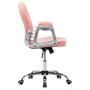 Silla de oficina giratoria de cuero sintético rosa de vidaXL, Sillas de oficina - Ref: Foro24-289361, Precio: 134,99 €, Descu...