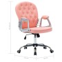 Drehbarer Bürostuhl aus rosafarbenem Kunstleder von vidaXL, Bürostühle - Ref: Foro24-289361, Preis: 129,76 €, Rabatt: %