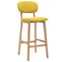 Taburetes de cocina 2 unidades tela amarillo mostaza de vidaXL, Taburetes de cocina - Ref: Foro24-289374, Precio: 156,59 €, D...