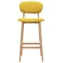 Taburetes de cocina 2 unidades tela amarillo mostaza de vidaXL, Taburetes de cocina - Ref: Foro24-289374, Precio: 156,59 €, D...