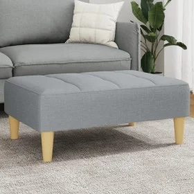 Reposapiés de tela gris claro 77x55x31 cm by vidaXL, Ottomans - Ref: Foro24-4007362, Price: 75,53 €, Discount: %