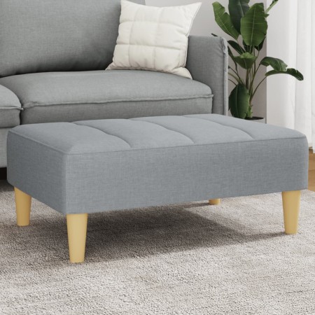 Reposapiés de tela gris claro 77x55x31 cm by vidaXL, Ottomans - Ref: Foro24-4007362, Price: 73,89 €, Discount: %