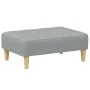 Reposapiés de tela gris claro 77x55x31 cm de vidaXL, Otomanas - Ref: Foro24-4007362, Precio: 72,84 €, Descuento: %