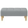 Reposapiés de tela gris claro 77x55x31 cm by vidaXL, Ottomans - Ref: Foro24-4007362, Price: 73,89 €, Discount: %